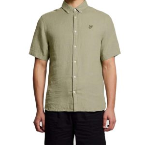 CAMICIA LYLE&SCOTT UOMO LINEN SHIRT M/C LSSW2449V-Y084